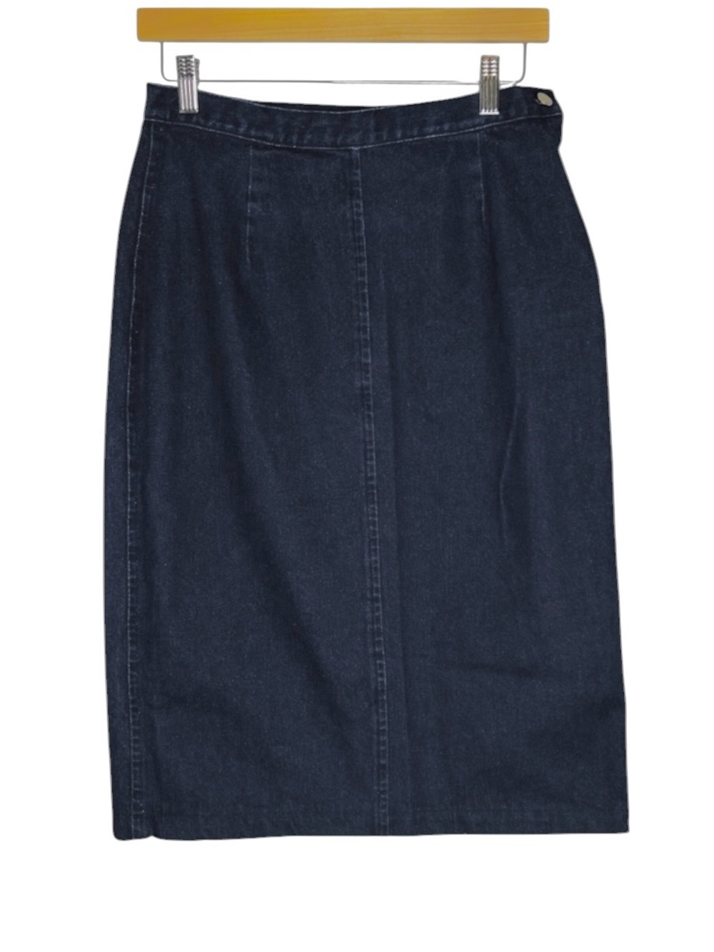 Sophisticates Denim Midi Pencil Skirt High Waist 100% Cotton 10 PETITE